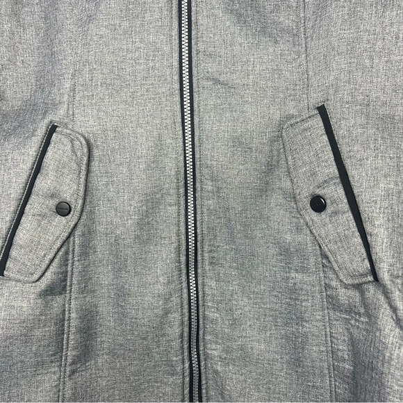 Bebe sport coat jacket windbreaker raincoat fleece interior grey with crystals - Picture 5 of 8